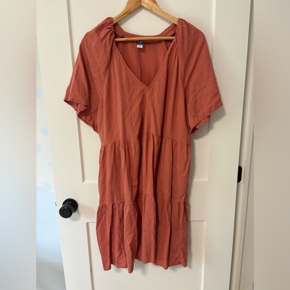 NWOT v-neck mini swing dress - Picture 2 of 5